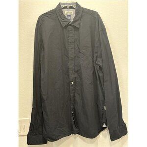 Magellan Sportswear Mens Black Long-sleeve Button-down Outdoors Shirt 2XL